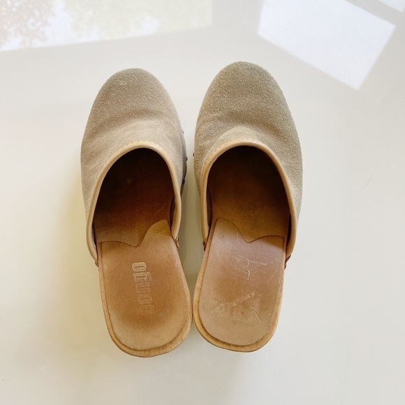 Y2K Bongo Suede and Wood Clog - 6 - Picture 2 of 4